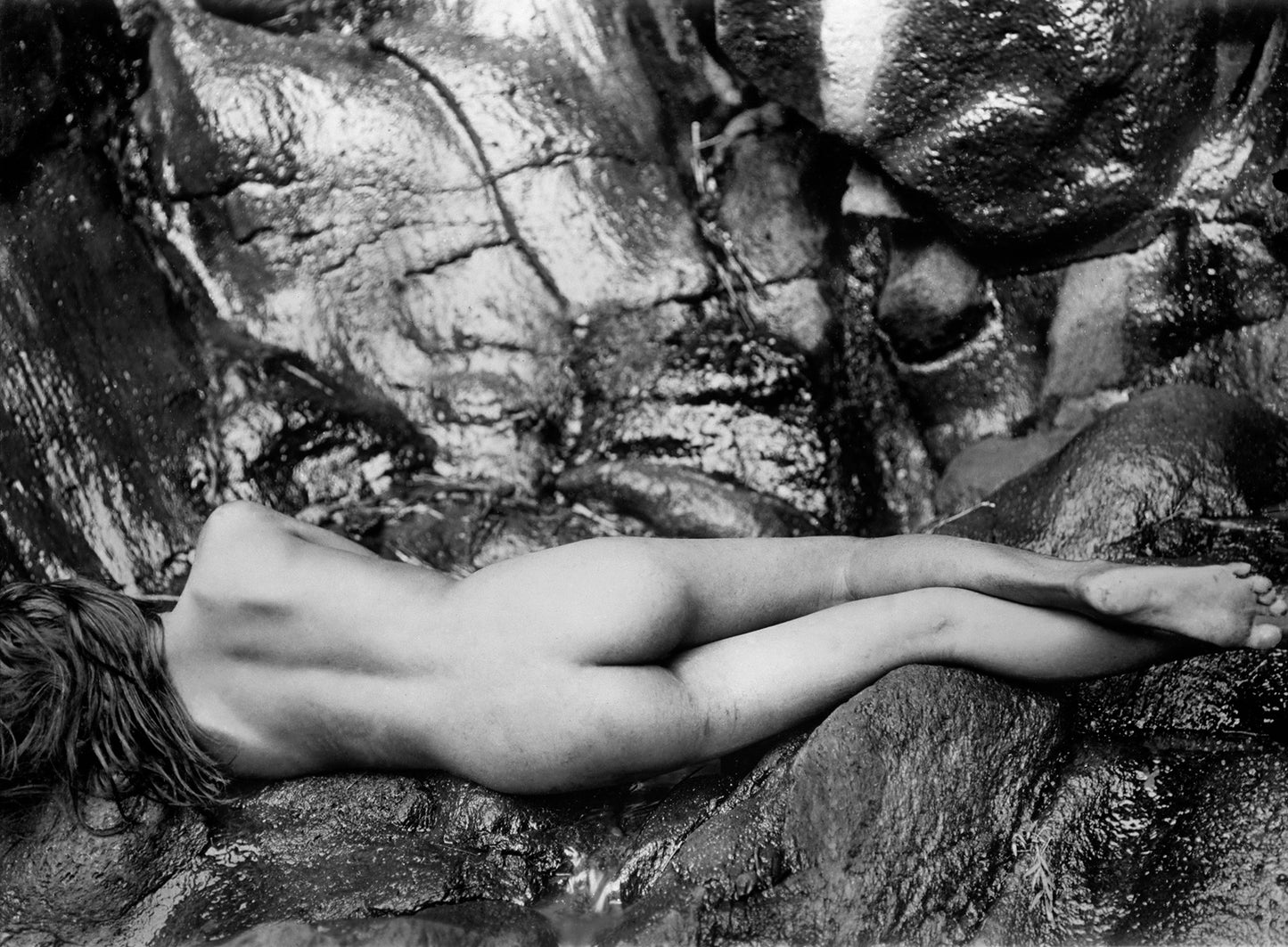 Nach dem Bade in der Sonne liegend, Gregor Krause